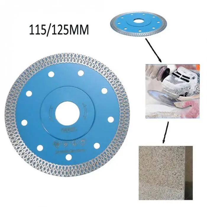 Новинка 115/125 мм алмазный режущий шлифовальный станок тонкий сухой диск колеса для фарфоровой плитки мраморный камень DAG