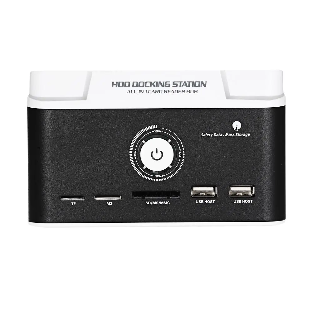 Горячая-HDD док-станция 2,5 3,5 дюймов SATA Dual USB клон жесткий диск концентратор-картридер, США штекер