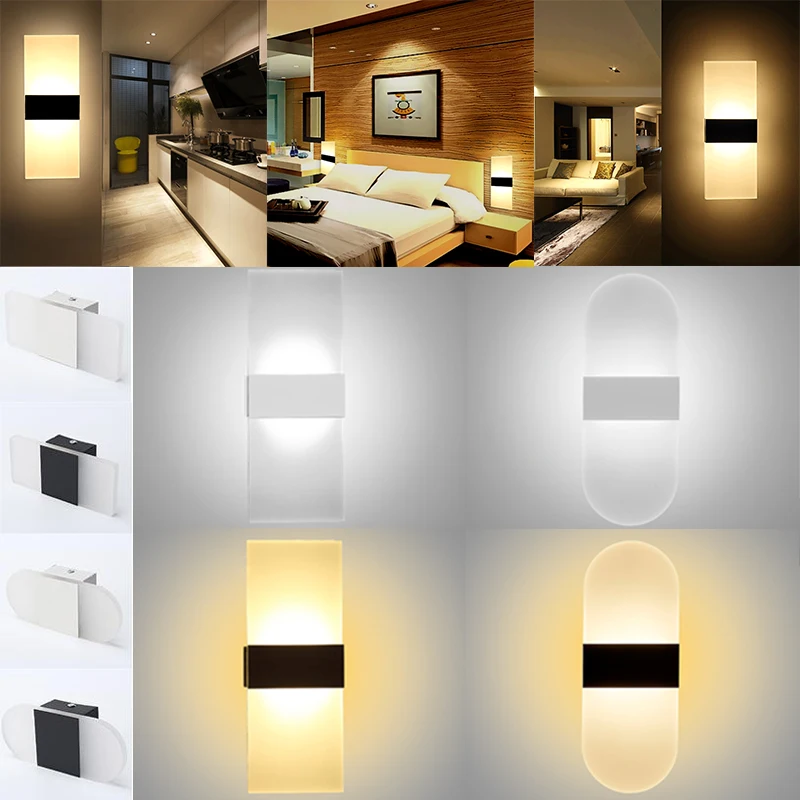 

Modern LED Wall Light Up Down Cube Indoor Outdoor Sconce Lighting Lamp Fixture #238111