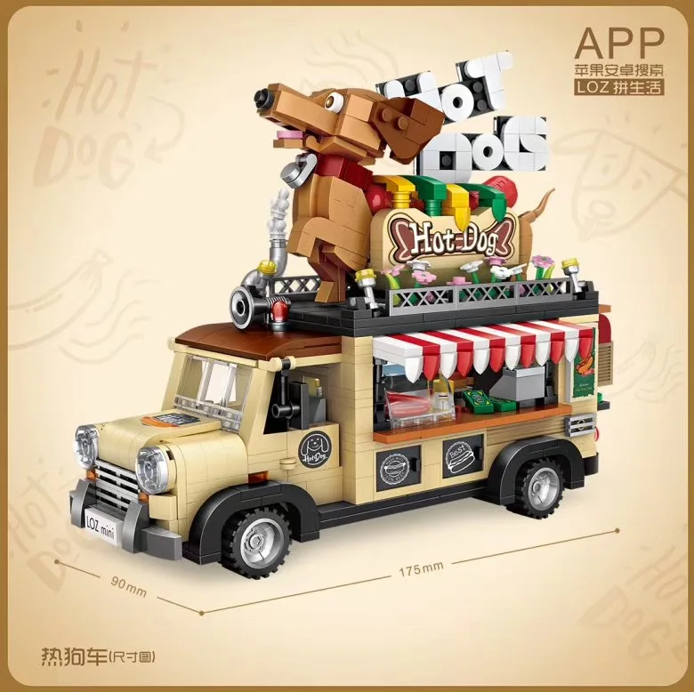 

2018 new LOZ hot dog Car Blue Volkswagen Beetle Caterham Vehicle DIY Mini Blocks Brick Diamond Mini Building Kids Toy Gift