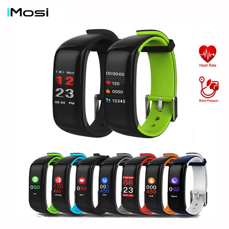 Смарт браслет Imosi H1 с тонометром пульсометром и цветным сенсорным экраном|fitness