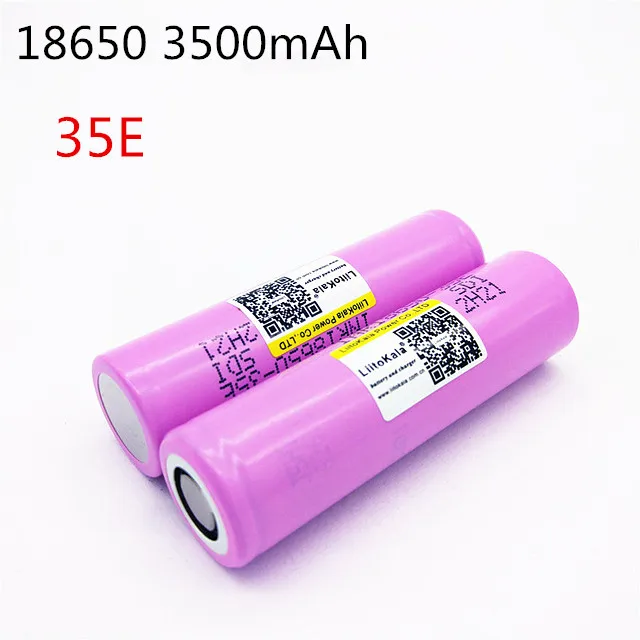 2 шт liitokala 3500mAh 13A разрядка INR18650 35E для samsung INR18650-35E 18650 литий-ионная аккумуляторная батарея 3,7 v