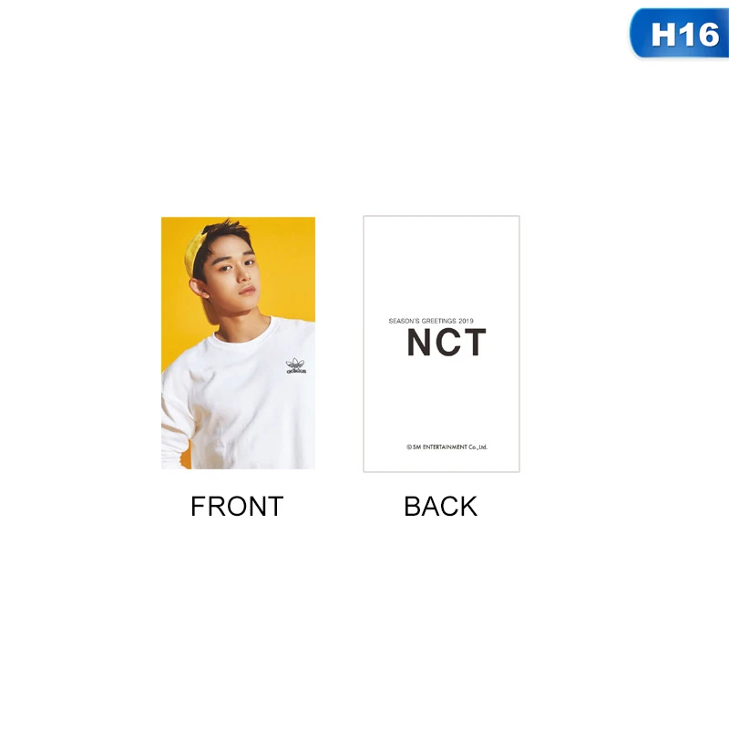 1 шт. K-POP NCT сезонная поздравительная фото открытка Taeyong Mark Самостоятельная автограф фотооткрытка ломо - Цвет: 16
