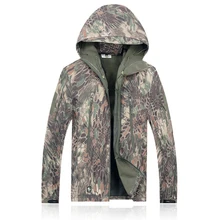 TAD Акула кожа Водонепроницаемый Военный на открытом воздухе снаряжение Мужская походная куртка спортивные, из флиса поход тактические камуфляжные армейские куртки с капюшоном