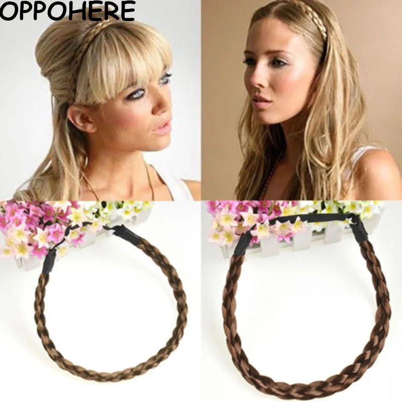 042 13 De Réductionnouveaux Accessoires De Cheveux Simulation Cheveux Synthétiques Tressés Bandeau élastique Bandeau Tressé Chapeaux Cheveux