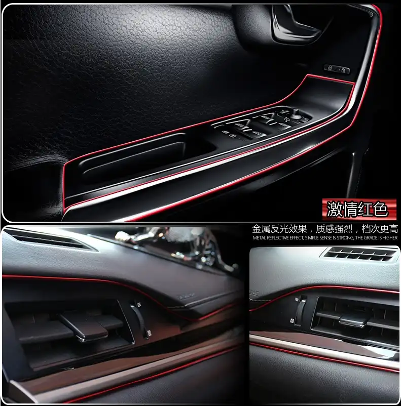 Car Interior Decoration Moulding 5m For Fiat Punto Evo Abarth 500 500l Cult Bravo Croma Stilo Fiat Chrysler Car Styling Sticker