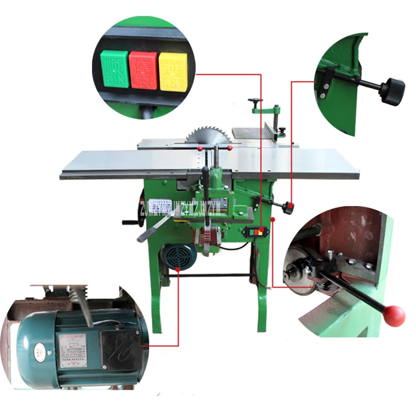 ML393B многоцелевой станок строгальный станок/бензопила/Электрический деревянный строгальный станок Настольный деревообрабатывающий станок 220 В/380 В 6,5 кВт м/мин