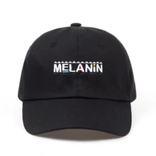 Новое поступление меланин с нашивкой в виде надписи "бейсболки женские Регулируемый задник кепки для мужчин модная мужская шляпа оптом, Кепка в стиле хип-хоп