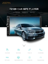Zeepin Bluetooth Зеркало Ссылка автомобиля mp5 плеер 7 дюймов Сенсорный экран Авто Видео плеер AM, FM RDS автомобиль Радио с сзади вид Камера