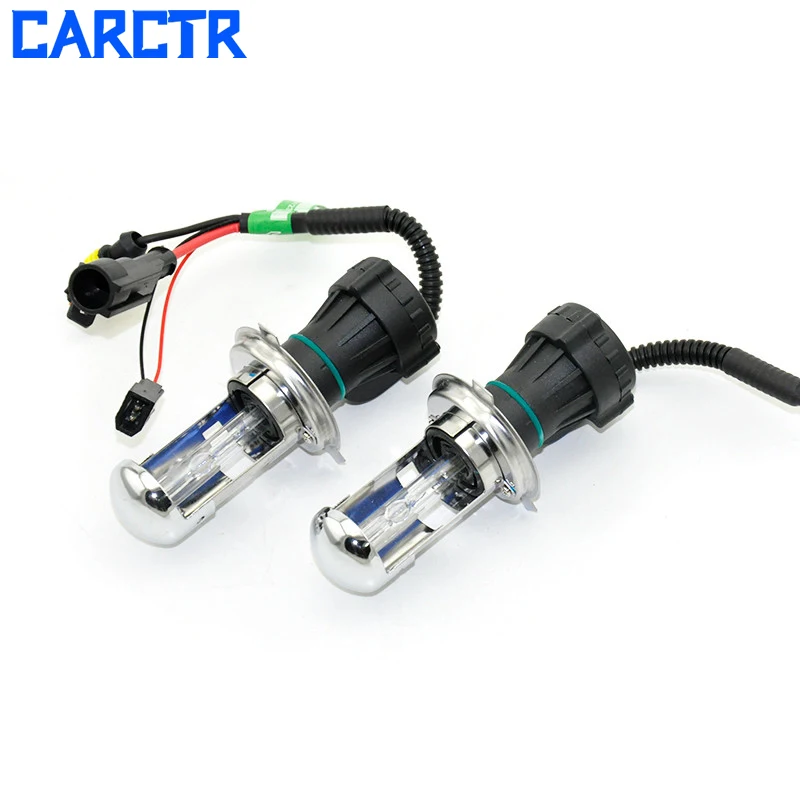 

CARCTR 1 Pair Car Xenon Headlight Lamp H4-3 35W Xenon Bulb Car Headlight Near and Far Beam All In One with Line HID Lamps