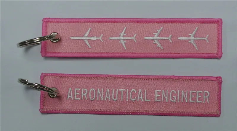 

Aeronautical Engineer 4 Airplane Fabric Embroidery Key Chain Aviation Tags