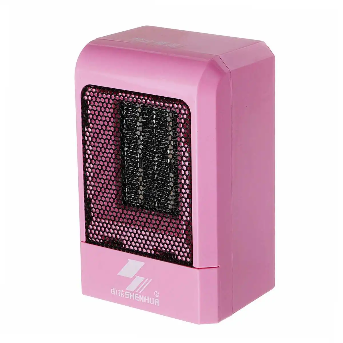 500 Вт, 220 В, портативный Электрический мини-вентилятор, обогреватель, штепсельная вилка США, зимний теплый домашний офисный стол, кондиционер, нагрев для детского душа - Цвет: Розовый