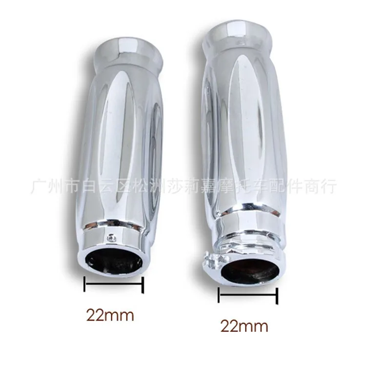 Высокое качество хром серебро moto rcycle ручка для Honda suzuki yamaha harley moto grip Универсальный 22 мм мотоцикл Ручка Бар
