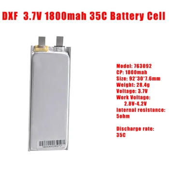 

2017 DXF 3.7V 1S 1800mah 35C Battery Cell max60C lipo battery Helicopter Airplane drone Battery cell