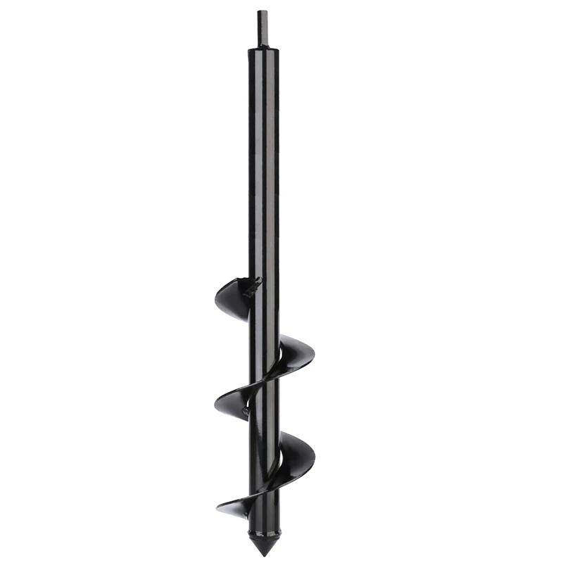 80mm Garden Auger Spiral Drill Bit Planter Shaft Drill Auger for Yard Garden Planting Hole Digger Tool