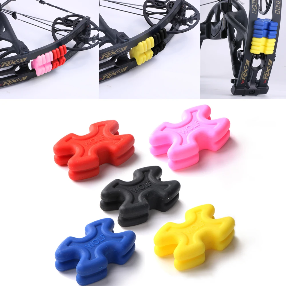 

1set Archery Compound Bow Limbs Stabilizer Rubber Shock Damper Sorber Silencer