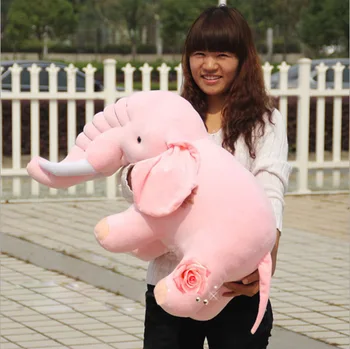 

2 color Lovely simulation elephant plush toy for children best gift