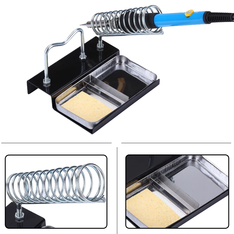 Металл паяльник кронштейн пайки Стенд Металл База держатель Весна Тип Поддержка станции Frame Портативный для Электрические рабочие