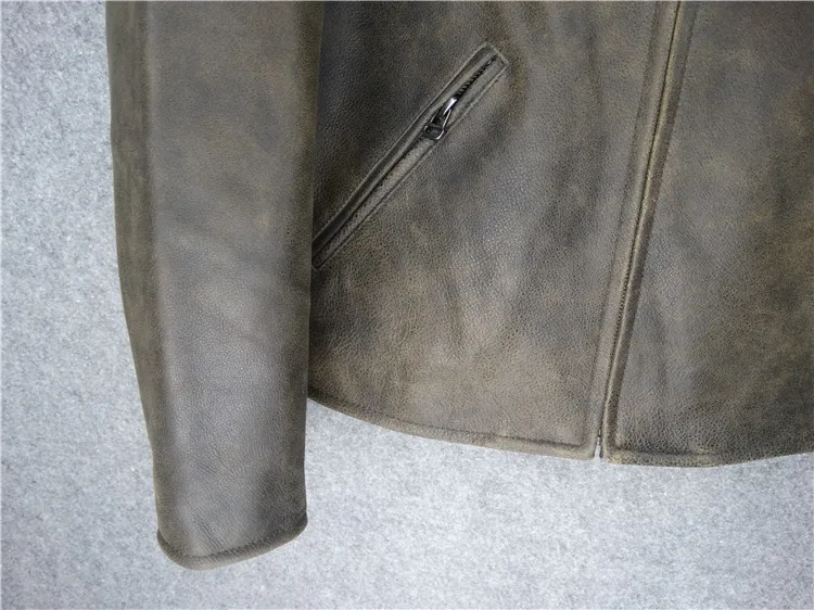 Free shipping.Classic mens leather jacket.genuine leather motor coat.man cowhide quality clothes,brand new vintage warm jackets genuine leather blazers