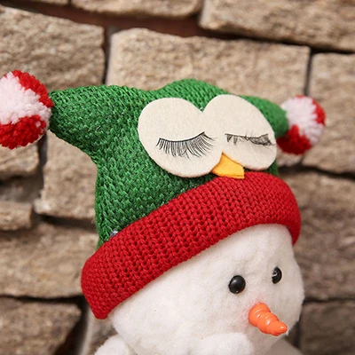 Детская Рождественская кукла, игрушки, подарок для девочек, снеговик, плюшевая мягкая набивная подушка, рождественская елка, украшение двери, украшения для дома - Цвет: Owl