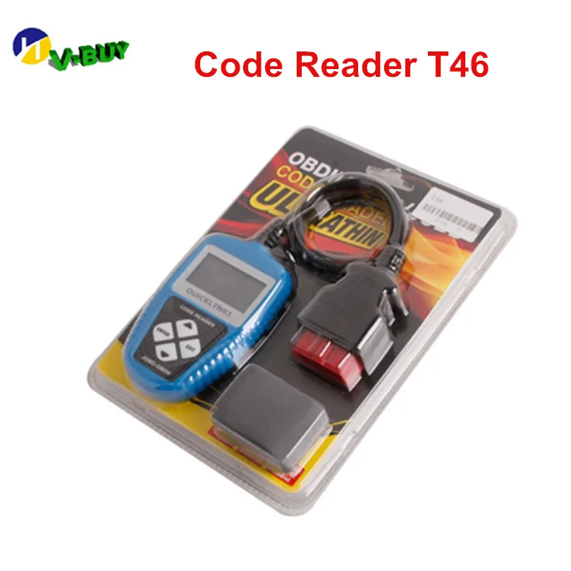 Best DHL 5pcs Original OBD2 Code Scanner T46 Quick and Easy to Operation Comply with OBD 2 16PIN US European And Asian vehicles