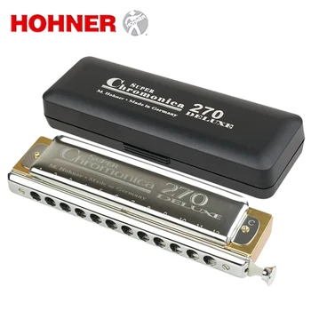 

Hohner Super Chromonica 270 Deluxe Chromatic Harmonica 12 Holes Mouth Organ Instrumentos Key C Musical Instruments Pearwood Comb