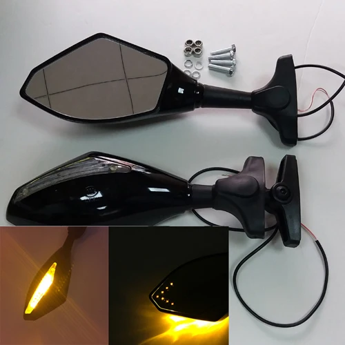 YZF R6 Motorcycle Rearview Mirror with turning light For Yamaha YZFR6