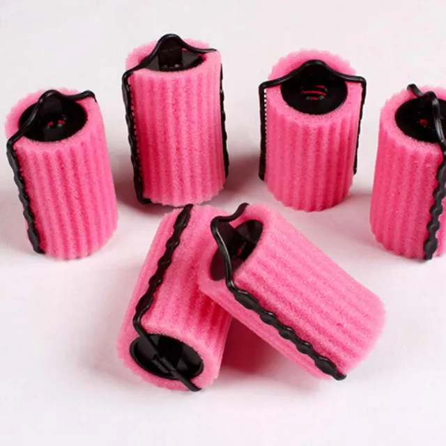 6pcs/set Soft Foam Rollers Hairstyle Hair Care Roll Hair Style DIY Hair
