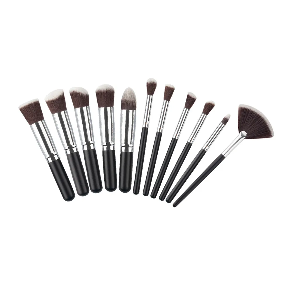 

New Fashion Style 11Pcs Mini Cosmetic Eyebrow Eyeshadow Brush Makeup Brush Sets Kits Tools нбор кистей для мкияжа zsmw