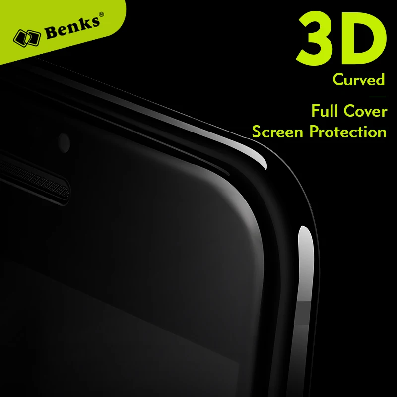 imágenes para Benks 7/7 plus 3d curvada protección de pantalla completa 0.4mm 9 h agc vidrio templado película del protector del teléfono móvil para iphone 7 plus negro imágenes para Benks 7/7 plus 3d curvada protección de pantalla completa 0.4mm 9 h agc vidrio templado película del protector del teléfono móvil para iphone 7 plus negro
