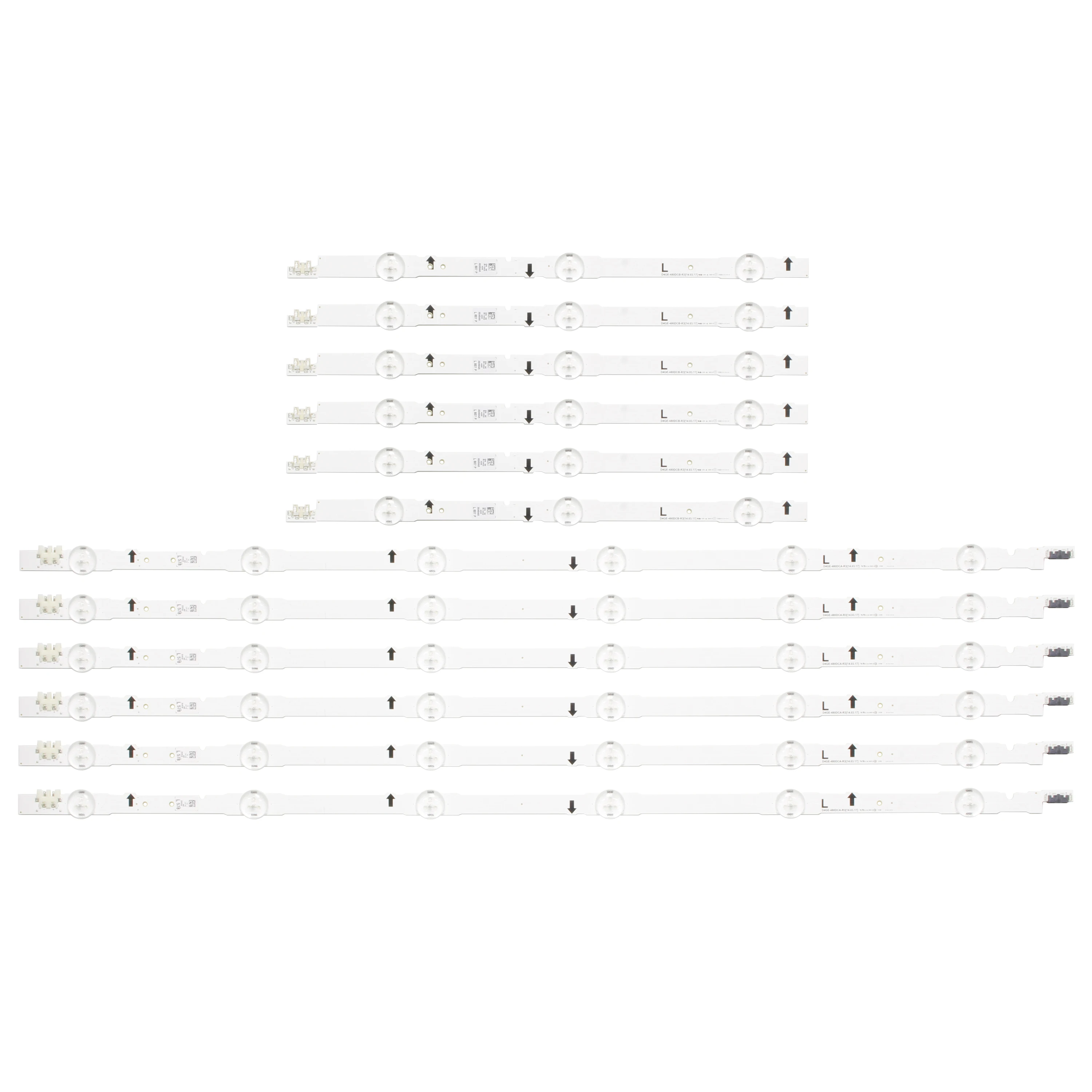 

(New Kit)12 PCS/set LED backlight strip for LED TV UE48H6400 UE48H6200AK BN96-30453A BN96-30454A D4GE-480DCA-R3 D4GE-480DCB-R3