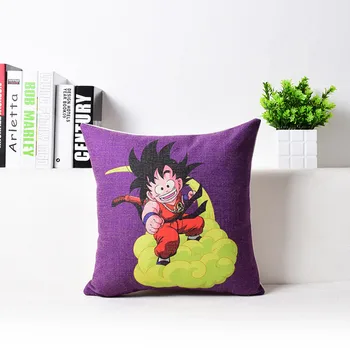 

Cartoon Dragon Ball Son Goku Cotton Pillow Lumbar Pillow Covers Office Multifunction Pillow Car Sofa Cushion Model Toy M1656