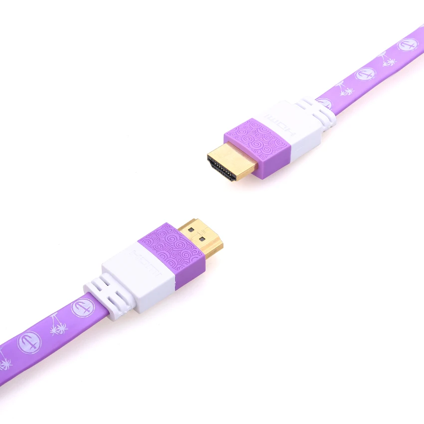 High speed Flat long HDMI cable Full HD Short HDMI Male to