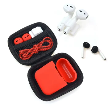 

Useful 5 in 1 Storage Box Earphone Case For AirPods Earbuds Headphone Protector Headset Cover For AirPods Case