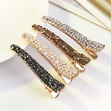 Элегантные женские свадебные аксессуары для волос, хрустальные стразы, жемчужные заколки для волос, весенние шпильки для принцессы, тиара, заколка для волос