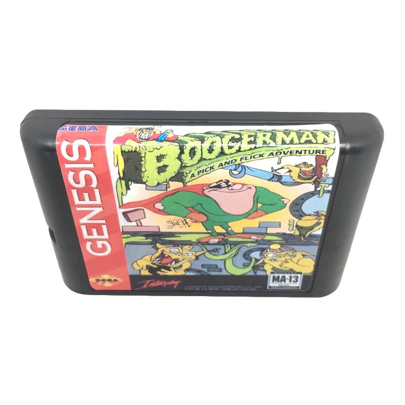 

Boogerman A Pick And Flick Adventure 16 bit Game Card Game Cartridge for Sega Mega Drive / Genesis System EUR/USA Shell