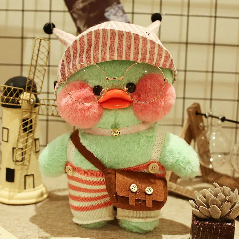 Популярные игрушки INS мягкие животные Lalafanfan CafeMimi зеленая утка сделай сам