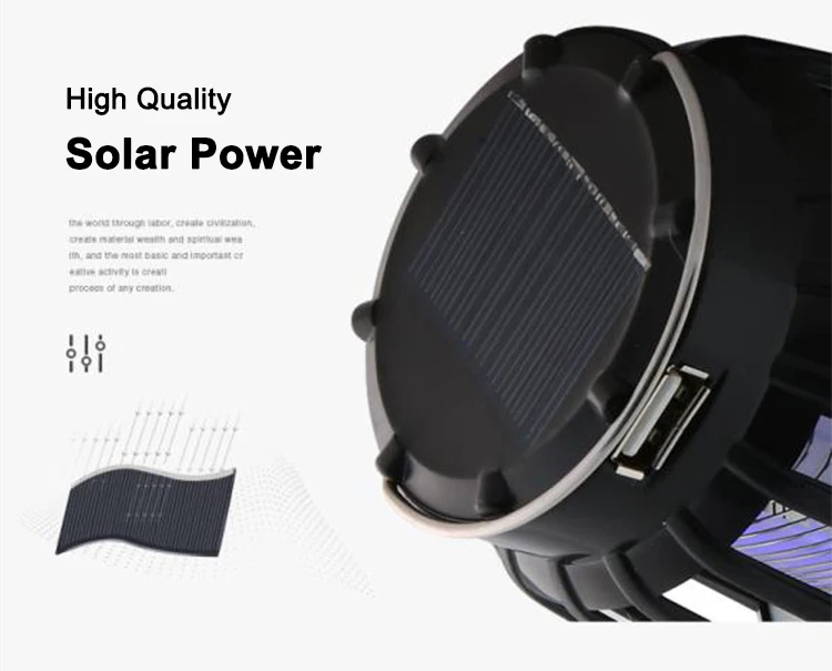 Solar Mosquito Killer Lamp 2200mAh Battery Rechargeable Mosquito Killer Solar Bug Zapper Anti Muggen LED Lure Trap Lamp (7)