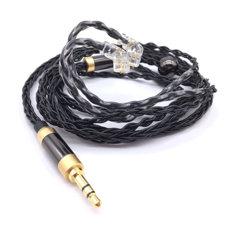 

New 8 Strands Cable 0.78mm 2 Pin for QDC KZ ZSN Earphone with 2.5mm 3.5mm 4.4mm Earphone Plug for SONY DMPZ1 ZX300A A-35 PHA2A