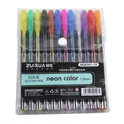 5X ZUIXUAN 12 гелевые ручки набор, цветные гелевые ручки блеск металлические ручки хороший подарок для цвета ing, дети, эскизы, живопись, рисунок