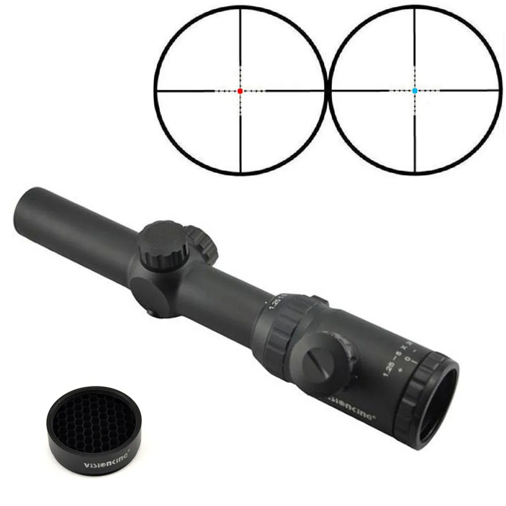 

Visionking 1.25-5x26ML SFP Hunting Riflescope Red Blue Reticle Long Range Optical Sight Ar15 m4 Sniper Scope With Honeycomb