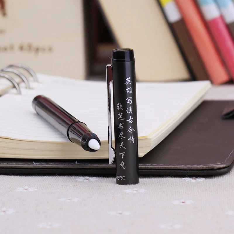 

New Arrival Hero Brand Soft Calligraphy Brushes Plastic Handle Writing Brush For Calligraphy Exercise Kids Free Shipping
