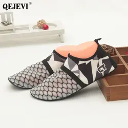 2018 QEJEVI ботинки для воды для Для женщин быстросохнущая Для мужчин лето для носки Босиком тонкие обувь Приморский Плавание серфинг, Ныряние