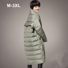 2016 women’s army green hooded coat parkas european plus size XXXL loose casual outwear brand style long warm winter jacket
