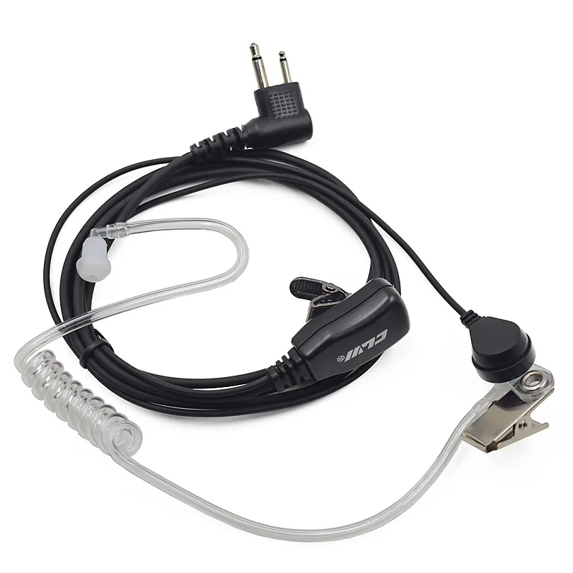 2 контактный воздушный трубчатый микрофон PTT гарнитура для рации Motorola Radio EP450 GP300