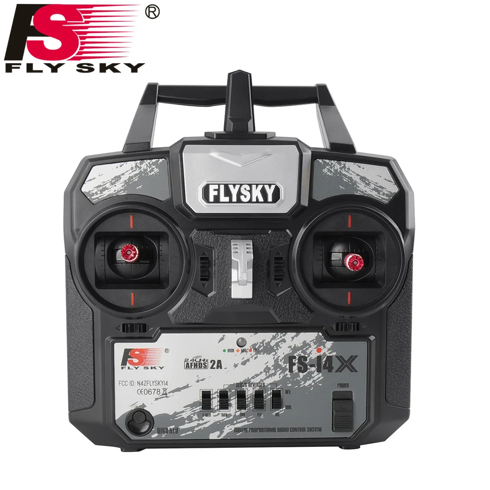 

Fly Sky FS-i4X 2.4G 4ch RC Transmitter Controller with FS-A6 Receiver For RC Helicopter Plane Quadcopter Glider Flysky