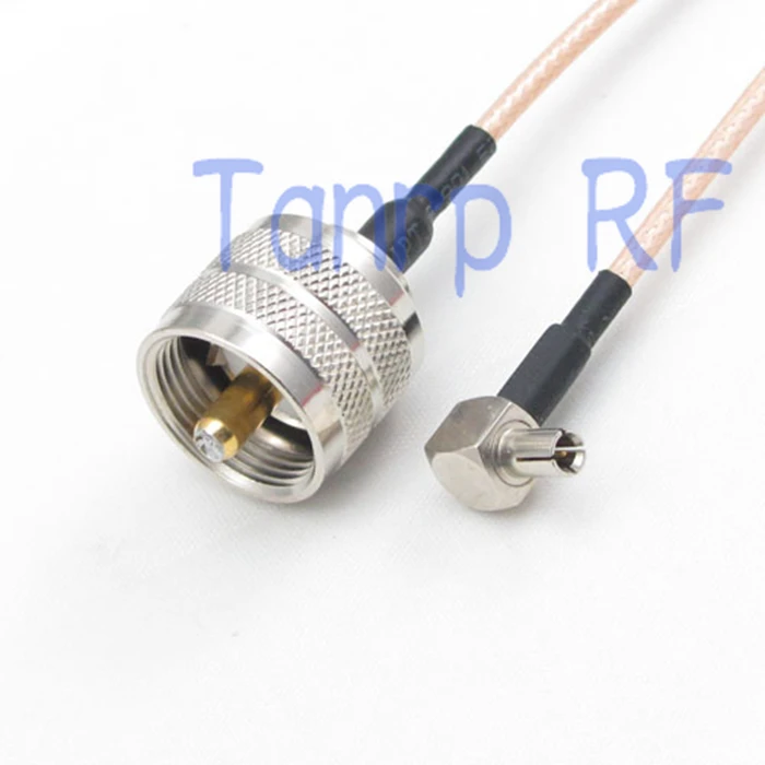 

6in UHF male plug to TS9 male right angle RF adapter connector 15CM Pigtail coaxial jumper cable RG316 extension cord