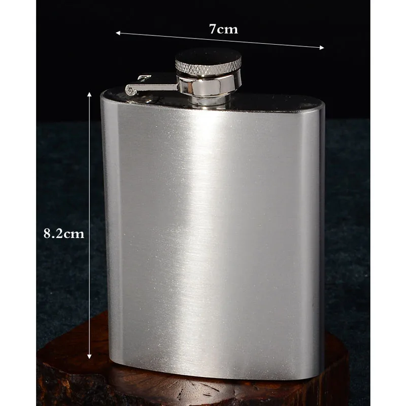 Pirate Treasure D1 Flask 8oz Stainless Steel Hip Drinking Whiskey 