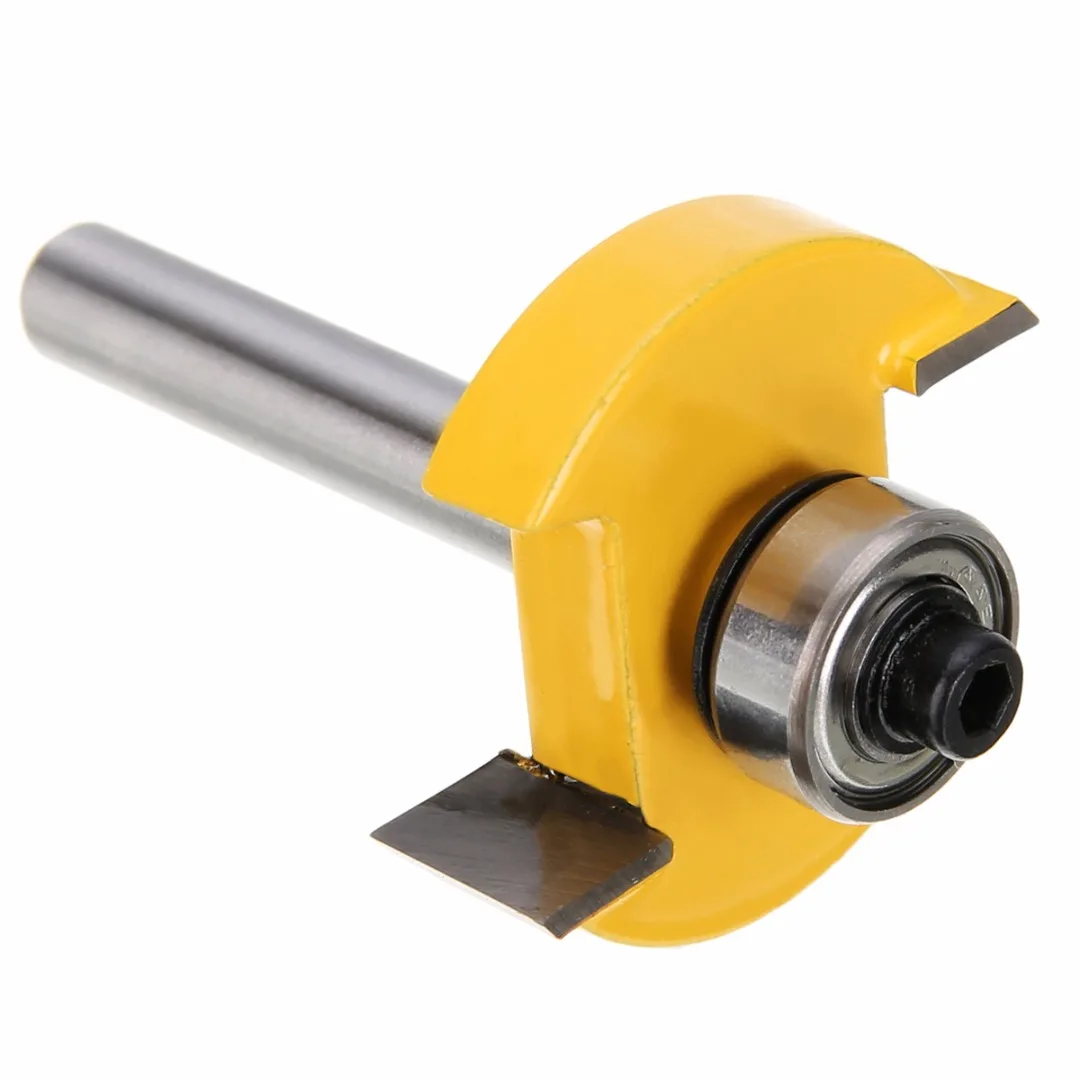 High Quality 3/8" T-slot Slotting & Rabbeting Router Bit 1/4" Shank For Woodworking Cutter Tool
