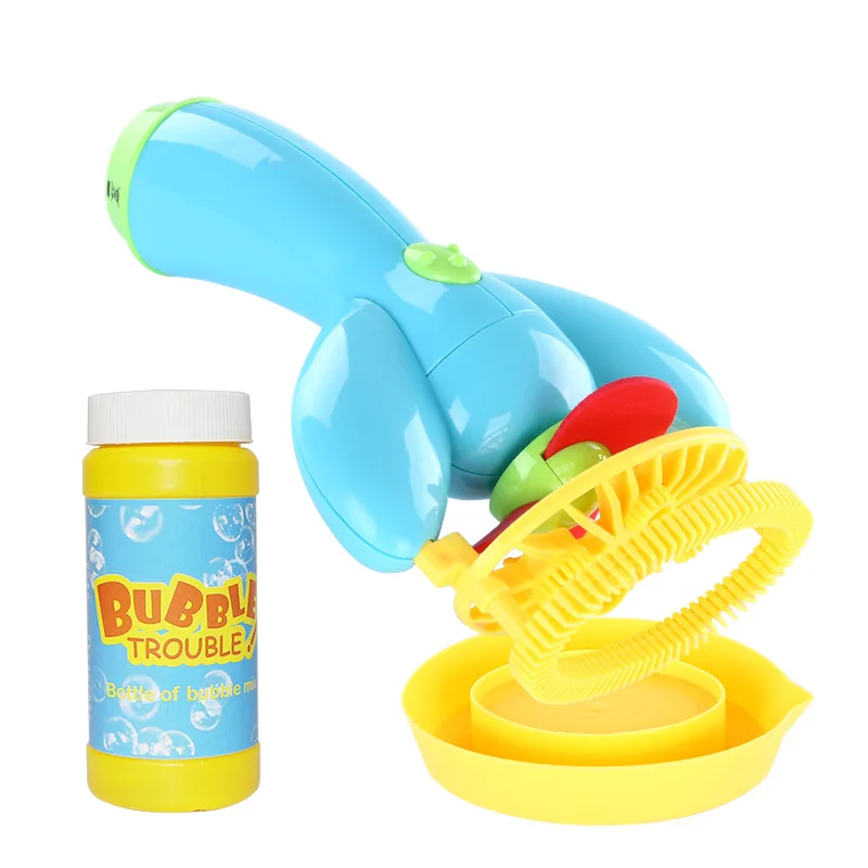 Buy Kids Electric Bubble Machine Green Plastic Gun